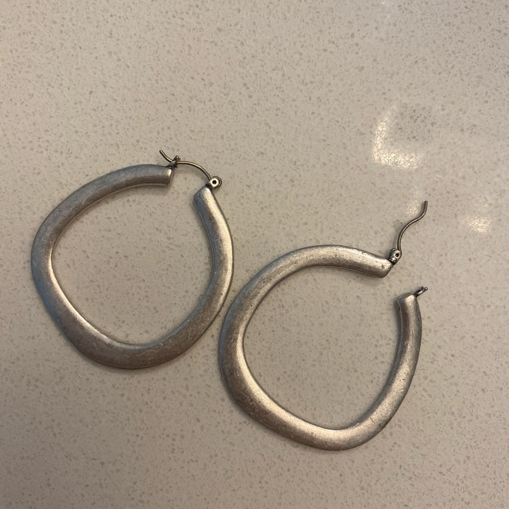 Silver Hoop Earrings